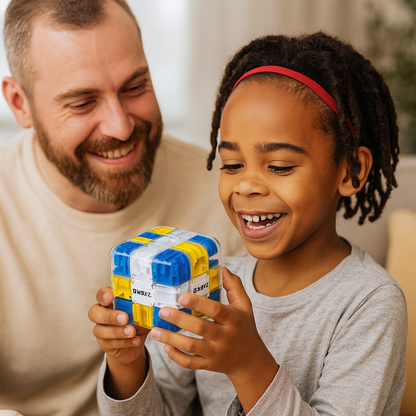 3D maze cube ball skill game