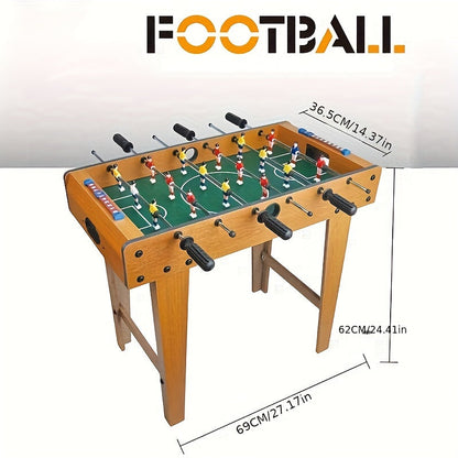 Compact foosball table football game