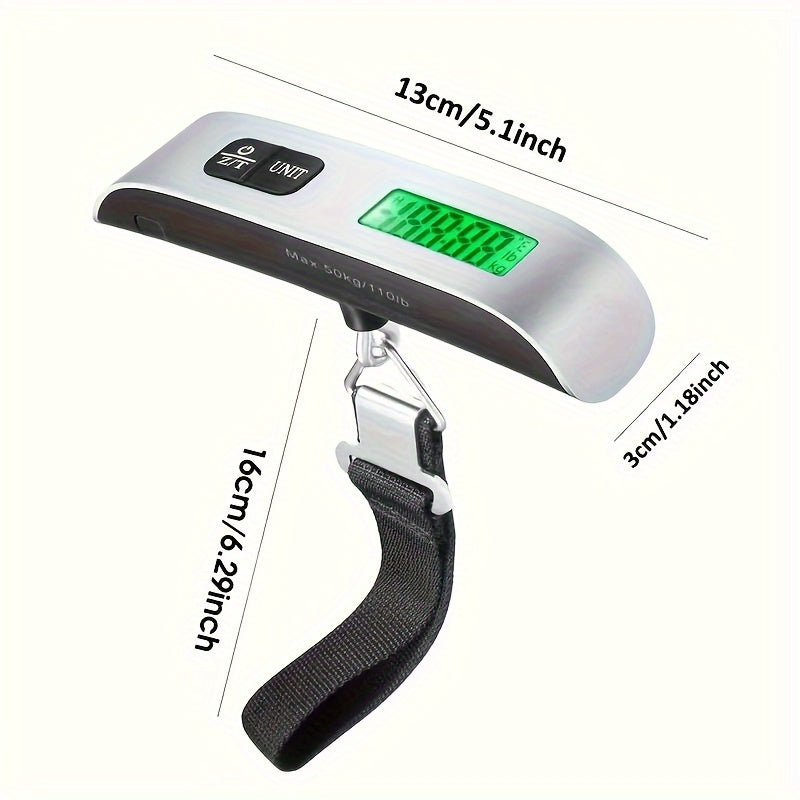 Digital handheld luggage scale with LCD