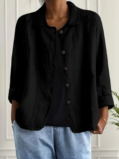 Women's Lightweight Jacket – Casual Button-Front Jacket