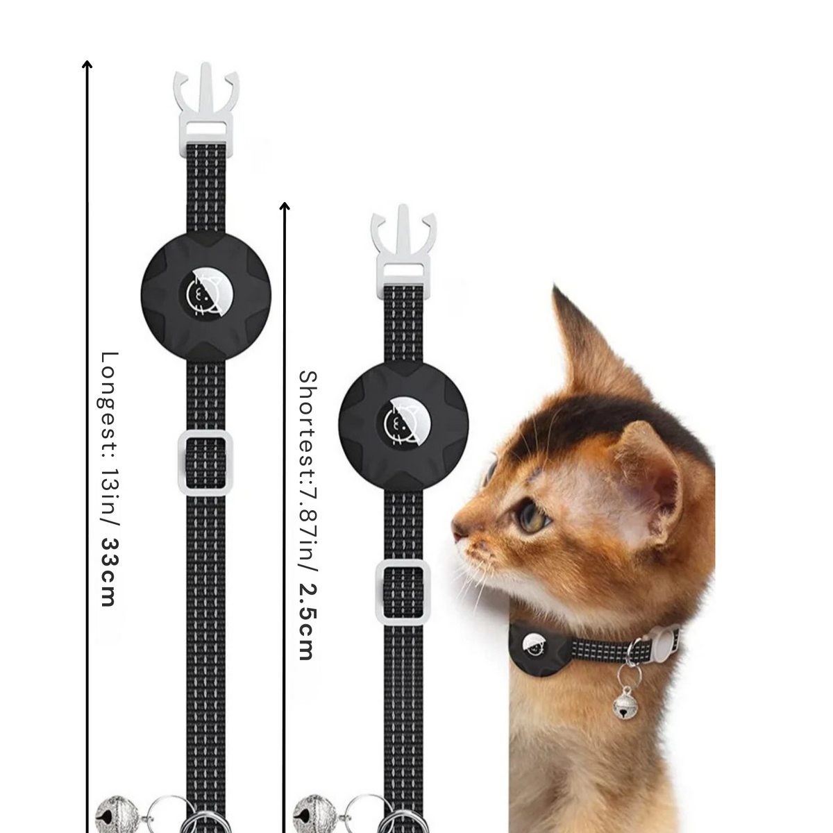 Smart pet tracker collar for cats and dogs