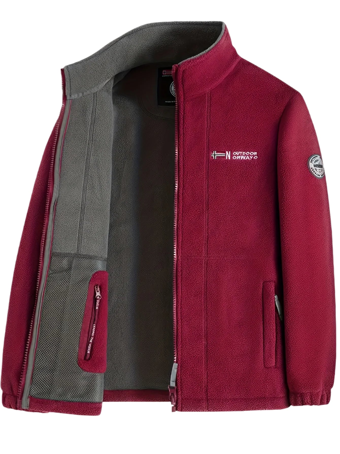 Fleece Jacket – Soft Warm Outdoor Jacket with High Collar