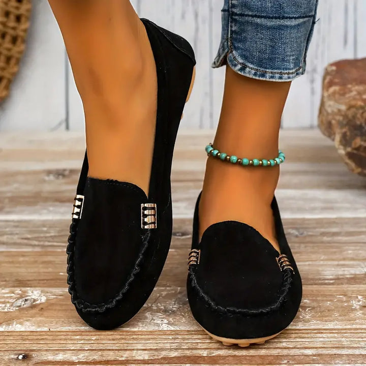 Casual Slip-On Loafers for Women, Lightweight Flat Shoes in Everyday Shades