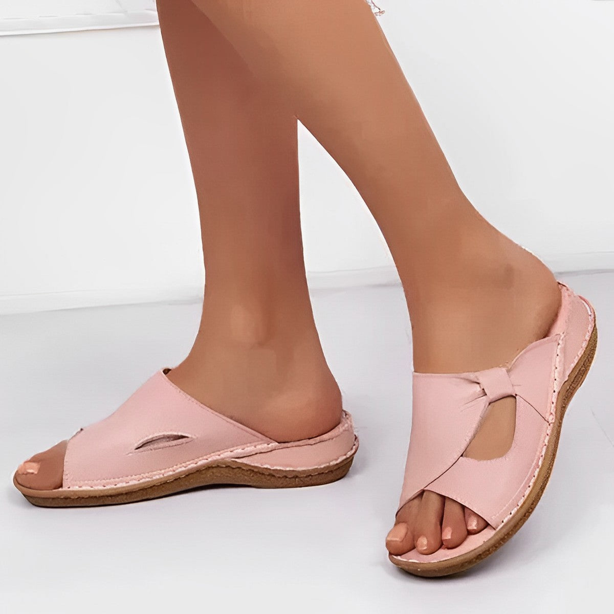 Vegan Leather Orthopaedic Sandals for Women, Arch Support Comfort Sandals