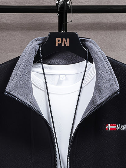 Fleece Jacket – Soft Warm Outdoor Jacket with High Collar