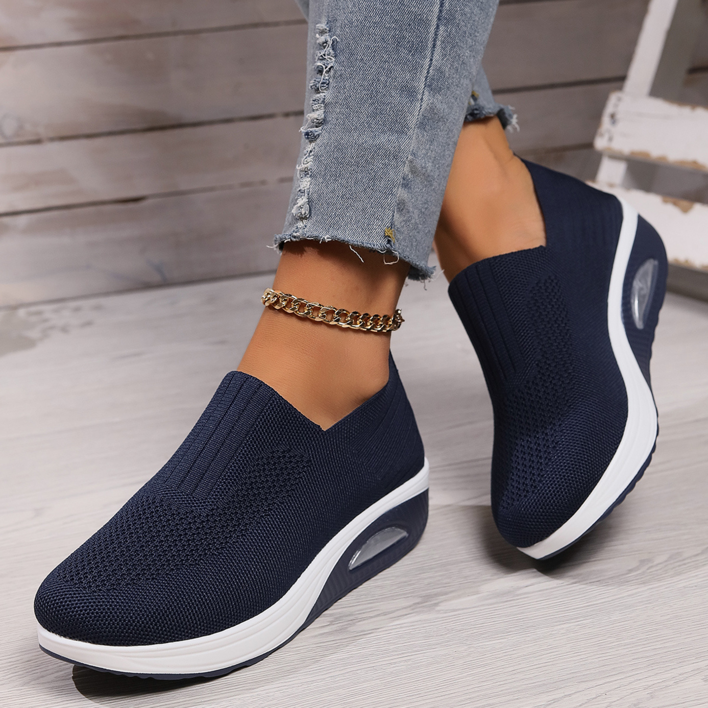 Orthopaedic Comfort Shoes for Women, Cushioned Mesh Trainers with Arch Support