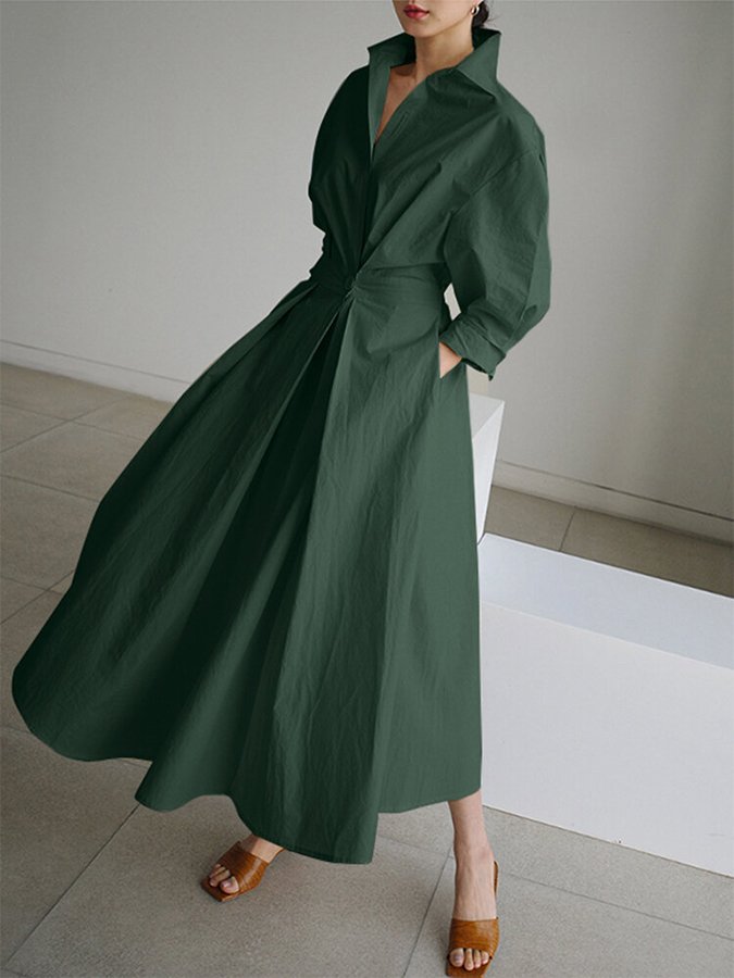 Women's flowy maxi dress styling