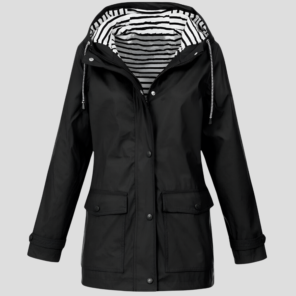 Women's Waterproof Jacket – Windproof Hooded Rain Coat