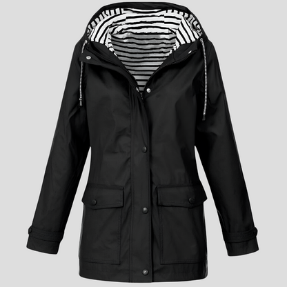 Women's Waterproof Jacket – Windproof Hooded Rain Coat