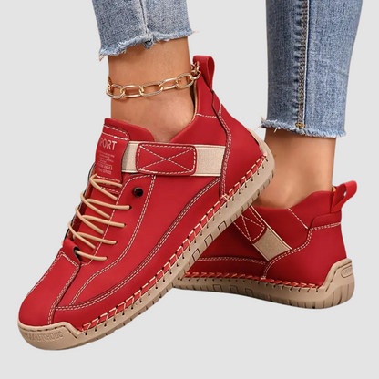 Women's cushioned wide-fit slip-on comfort sneakers