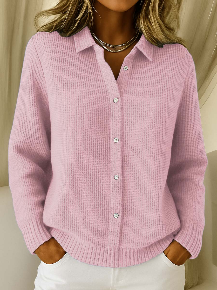 Women's button-front jumper - detail