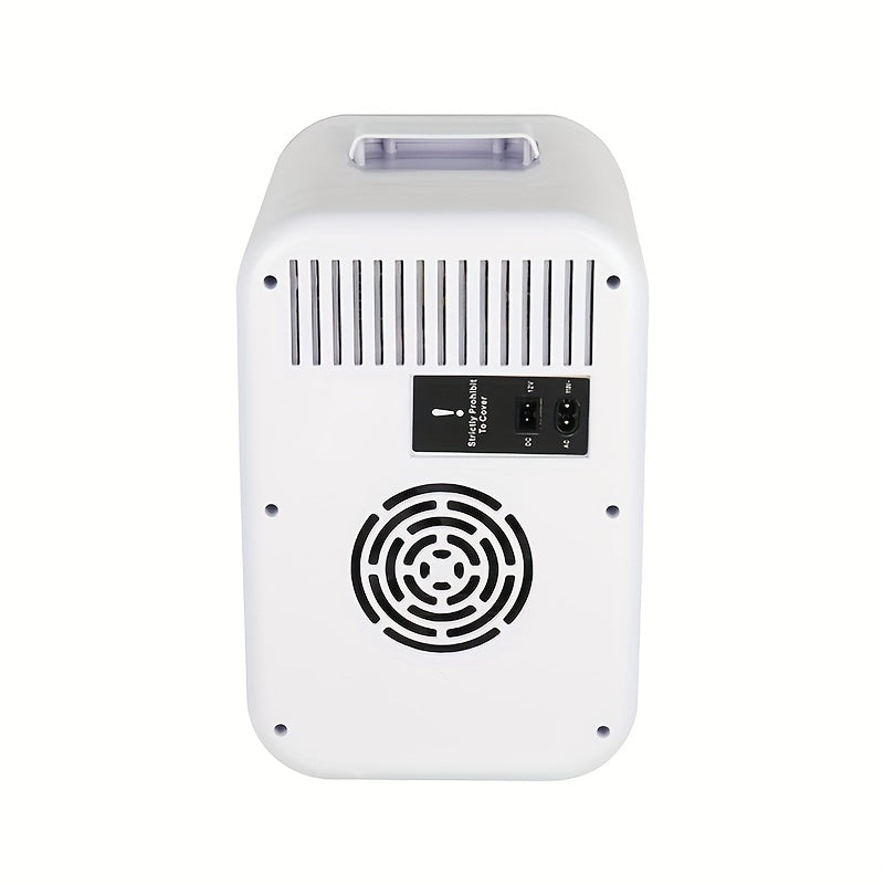 8L portable mini fridge with glass door