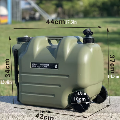 Portable Water Container – 28L Rolling Jerry Can with Wheels