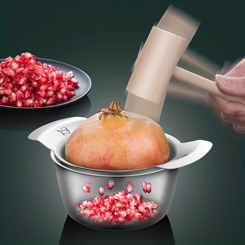 3-piece pomegranate deseeder peeler and seed catcher set