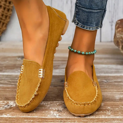 Casual Slip-On Loafers for Women – Lightweight Flat Shoes in Everyday Shades
