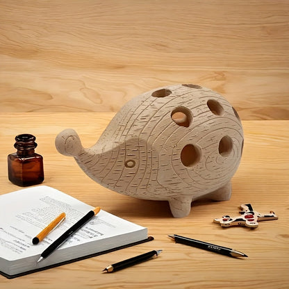 Hedgehog Pen Holder – Resin Desk Organiser