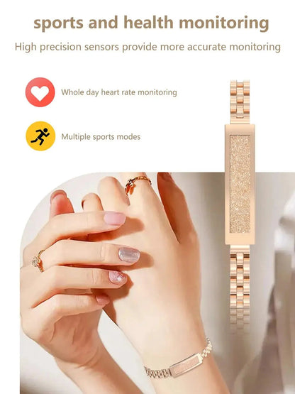 Women's jewellery-style smart fitness bracelet