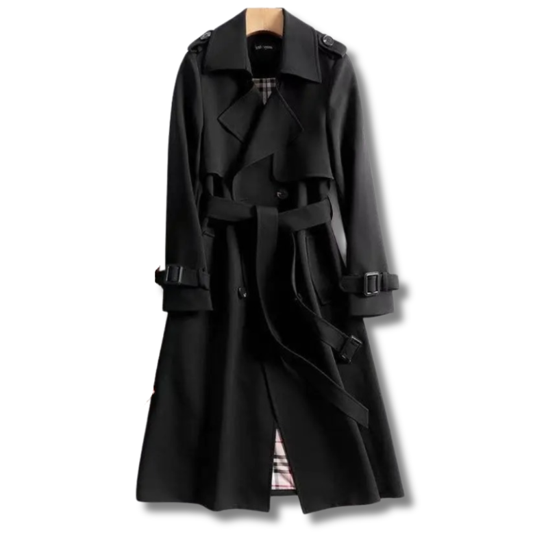 Women's Trench Coat – Classic Belted Winter Trench