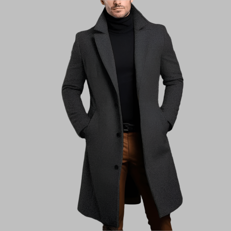 Men's tailored overcoat - detail
