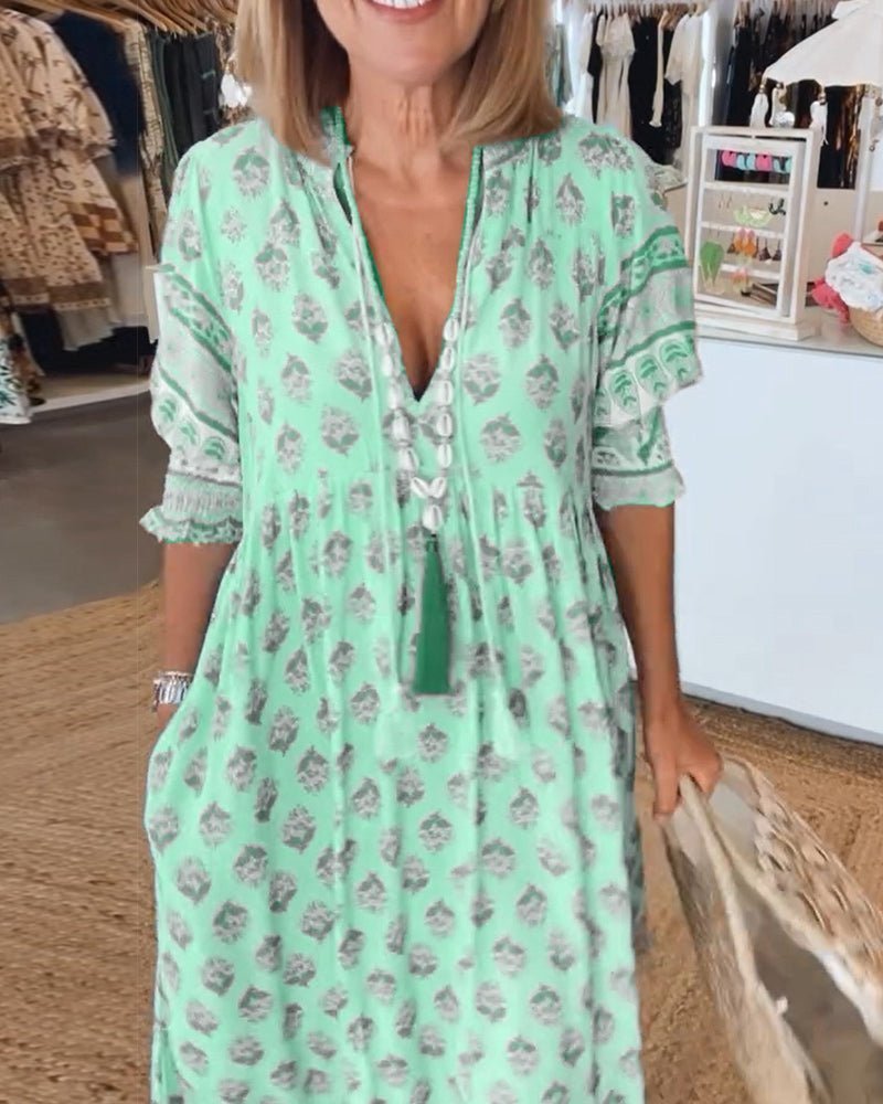 Women's flowing floral dress