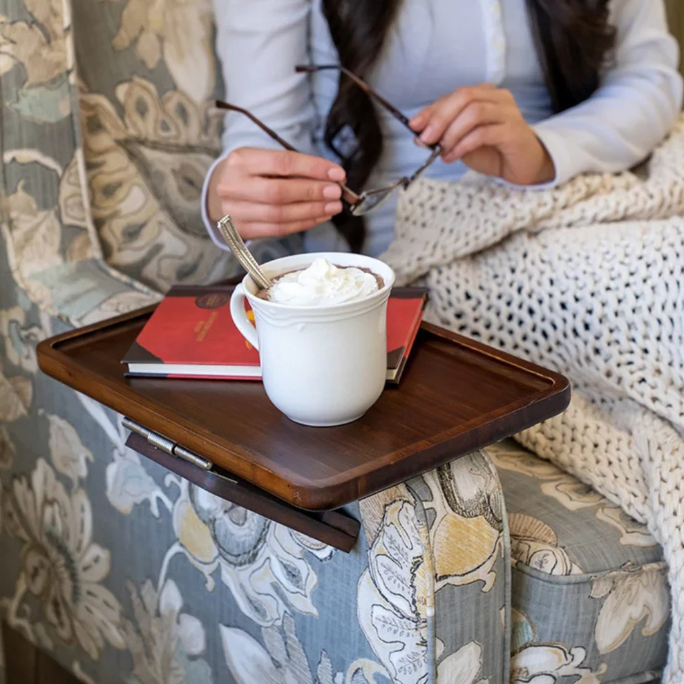 Sofa Armrest Tray – Clip-On Couch Side Table
