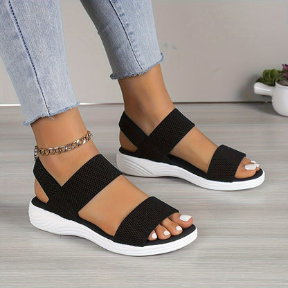 Lightweight Stretch Sandals for Women – Elasticated Comfort Sandals with Arch Support