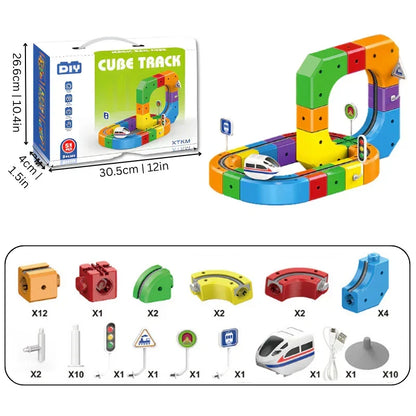 DIY modular race track set with cars