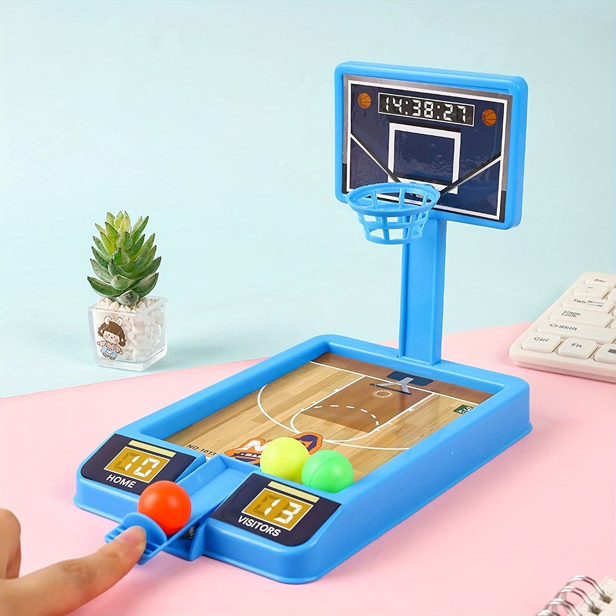 Slam dunk tabletop mini basketball game