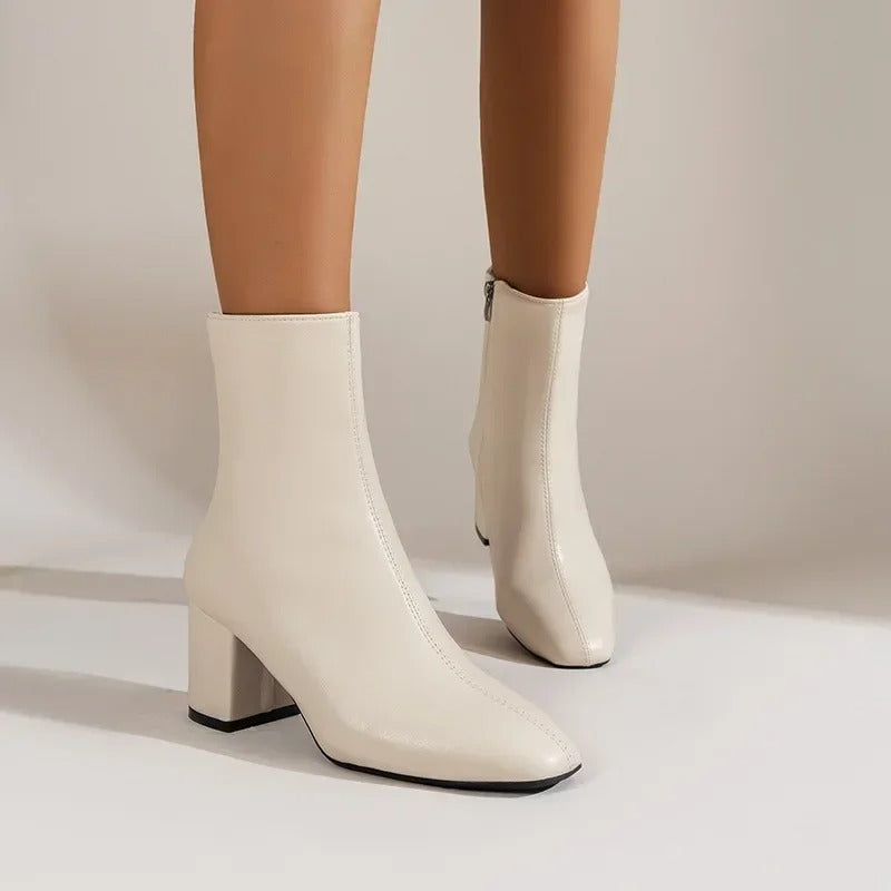 Women's Ankle Boots – Elegant Versatile Heeled Boots