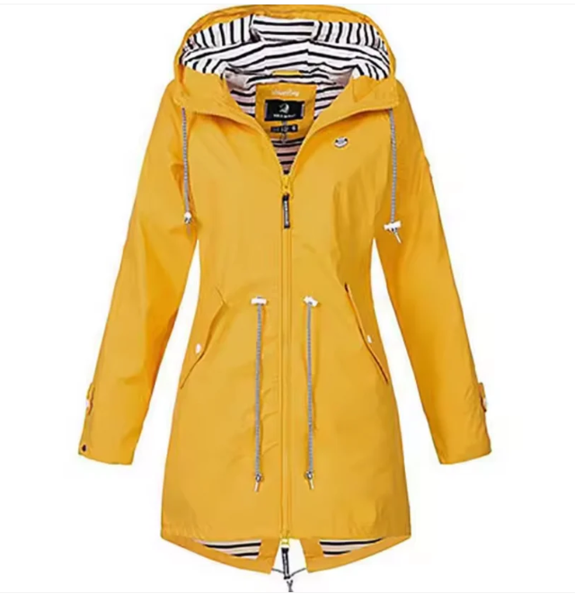 Women's hooded waterproof jacket