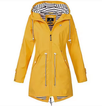 Women's hooded waterproof jacket