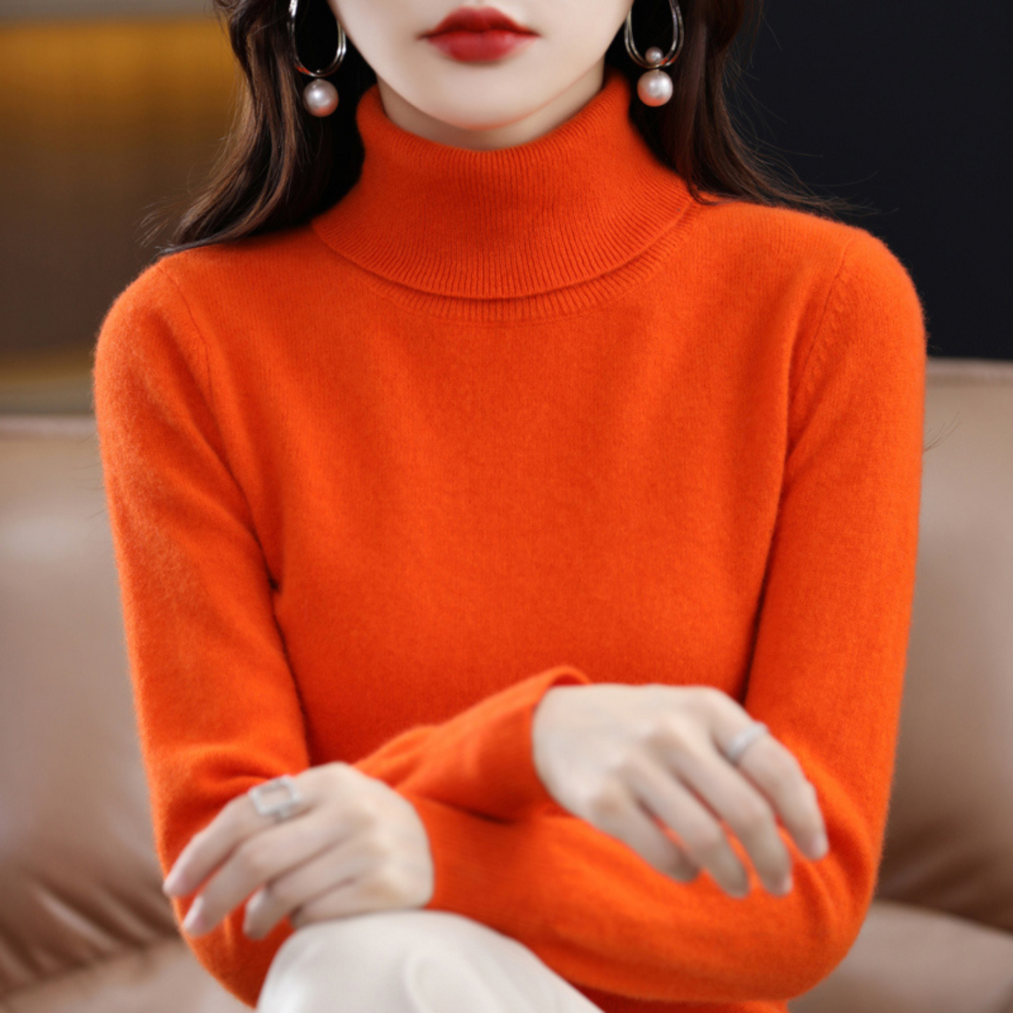 Women's premium cashmere knit