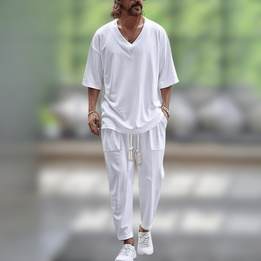 Women's long-sleeve top and trousers set