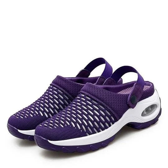 Orthopaedic Air Cushioned Shoes for Women, Breathable Mesh Trainers with Arch Support