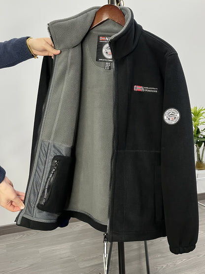 Fleece Jacket – Soft Warm Outdoor Jacket with High Collar