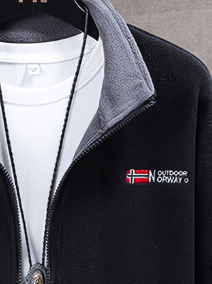 Fleece Jacket – Soft Warm Outdoor Jacket with High Collar