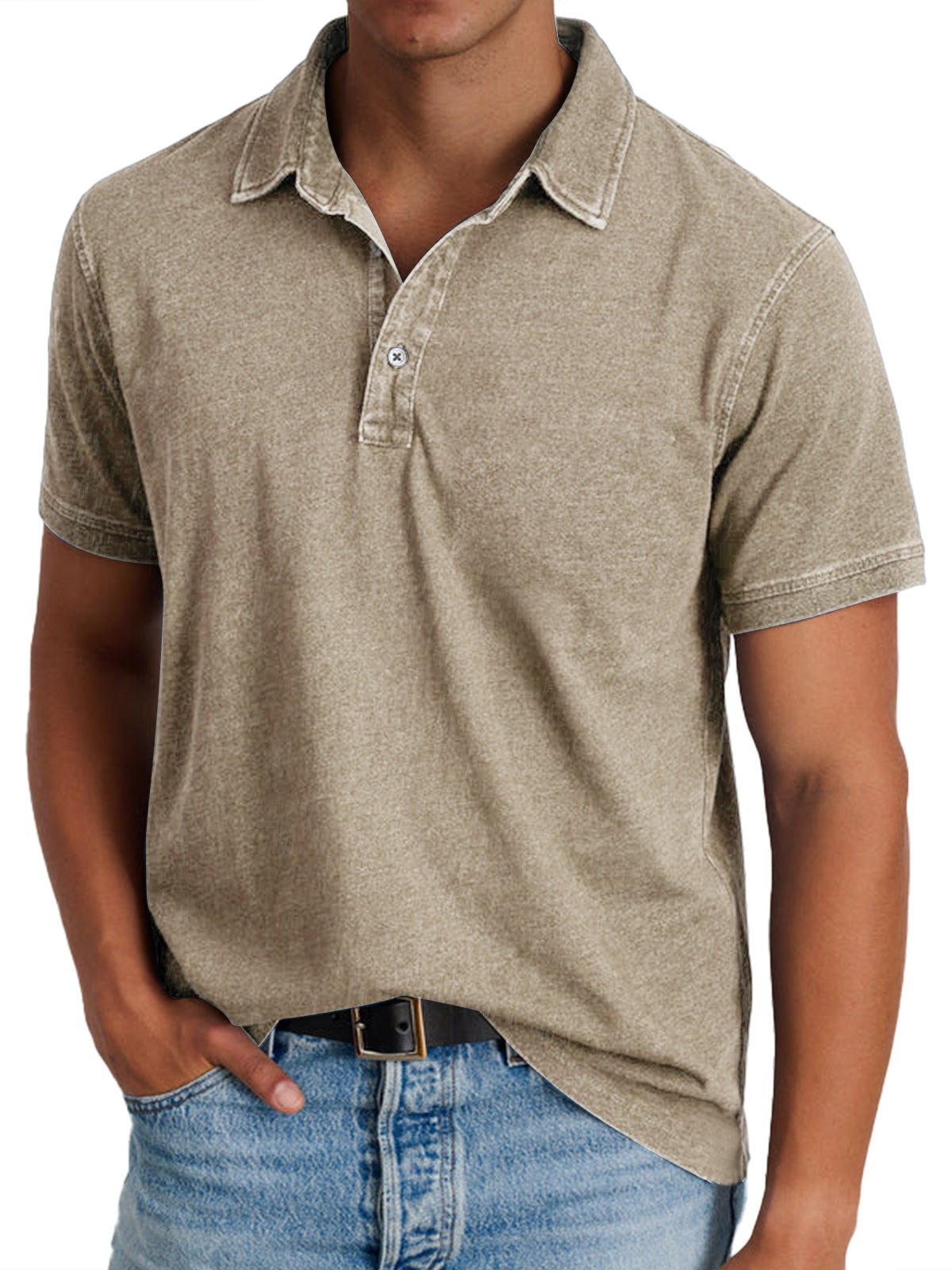 Men's heritage polo - back