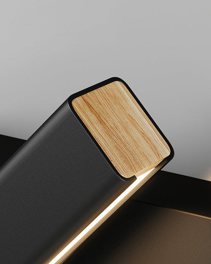 Minimalist Rectangular Wall Light – Adjustable Black & White Sconce