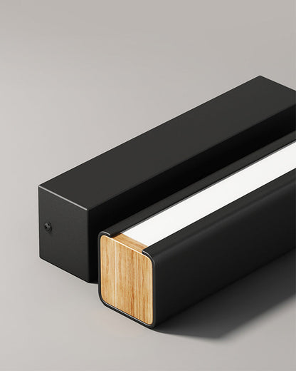 Minimalist Rectangular Wall Light – Adjustable Black & White Sconce