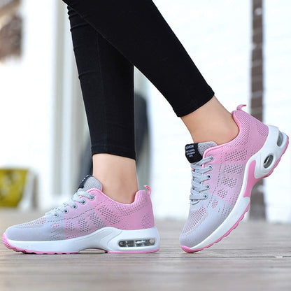 Orthopaedic Knit Sneakers for Women – Breathable Flyknit Trainers with Arch Support