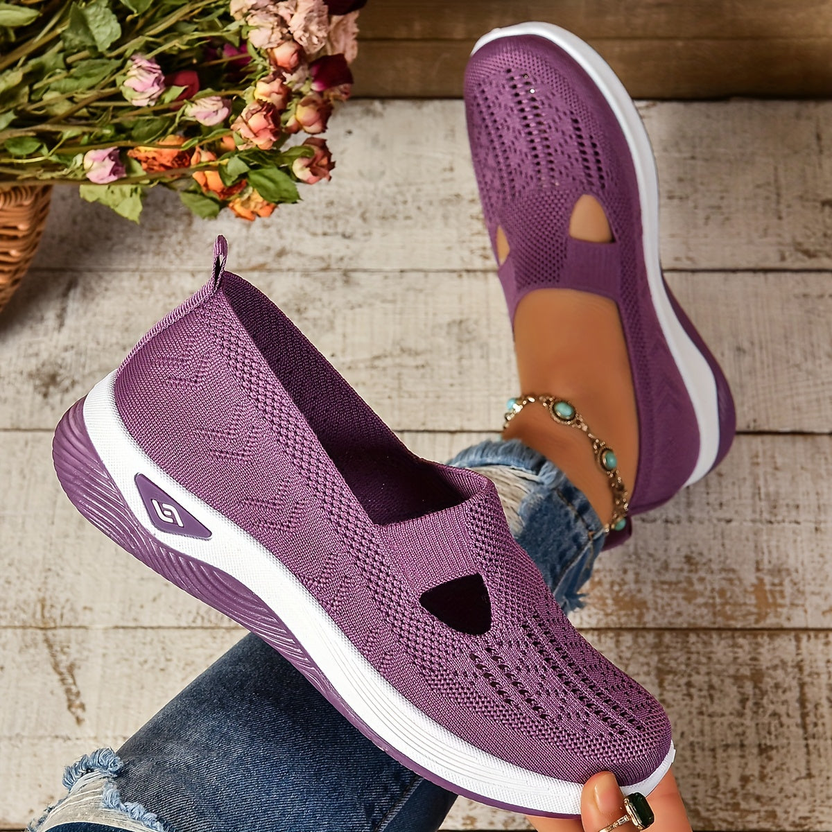 Women's Slip-On Comfort Shoes – Cushioned Arch-Support Flats