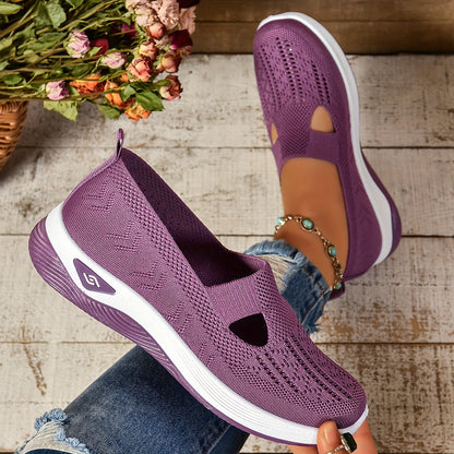 Women's Slip-On Comfort Shoes – Cushioned Arch-Support Flats