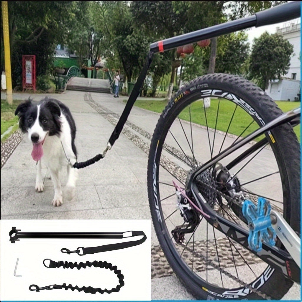 Dog Bike Leash – Hands-Free Bicycle Lead with Shock Buffer