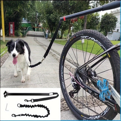 Dog Bike Leash – Hands-Free Bicycle Lead with Shock Buffer