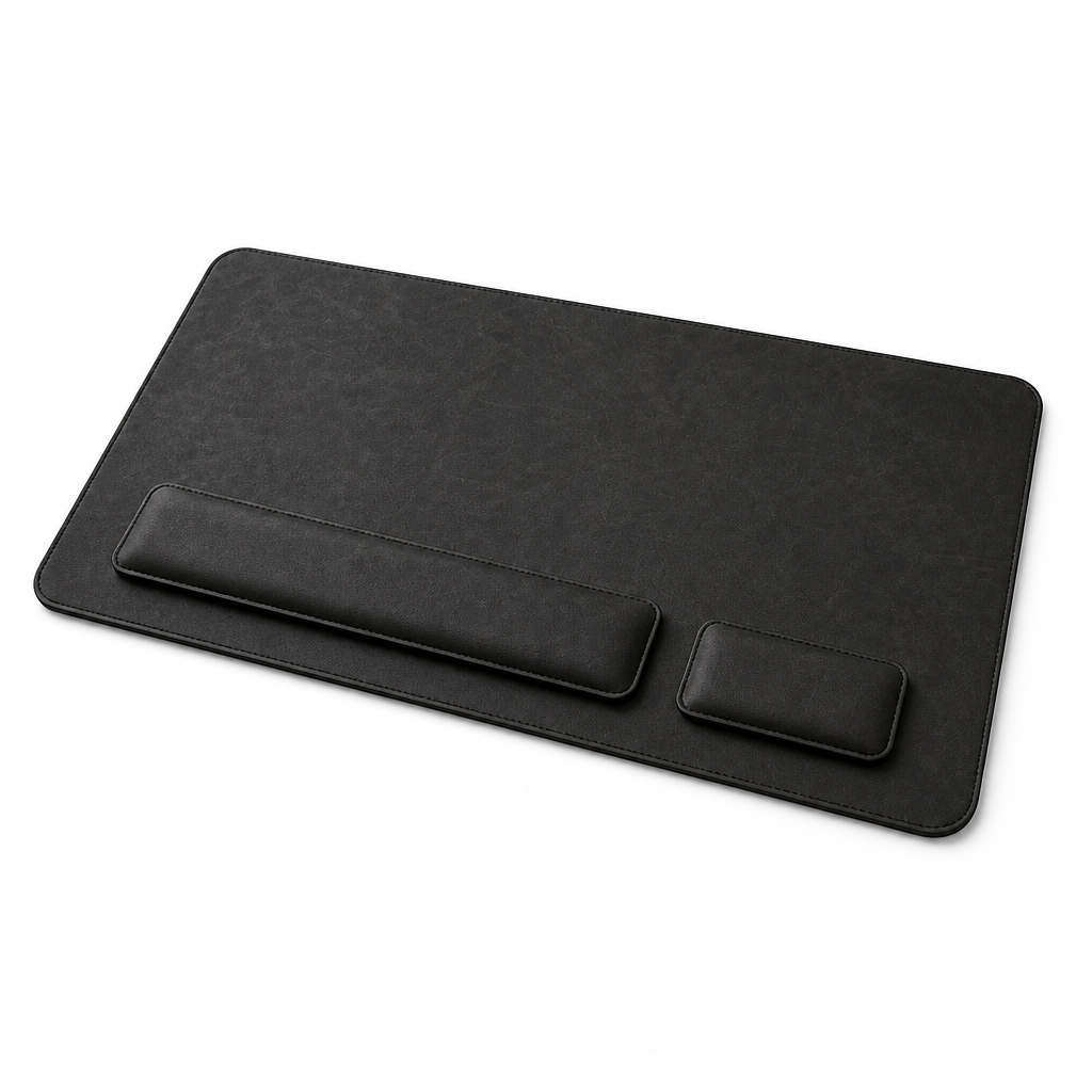 Desk Pad Set – 3-Piece Mat with Wrist Rests