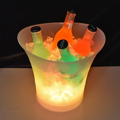 5L LED light-up ice bucket for champagne and beer