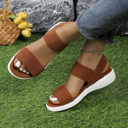 Lightweight Stretch Sandals for Women – Elasticated Comfort Sandals with Arch Support
