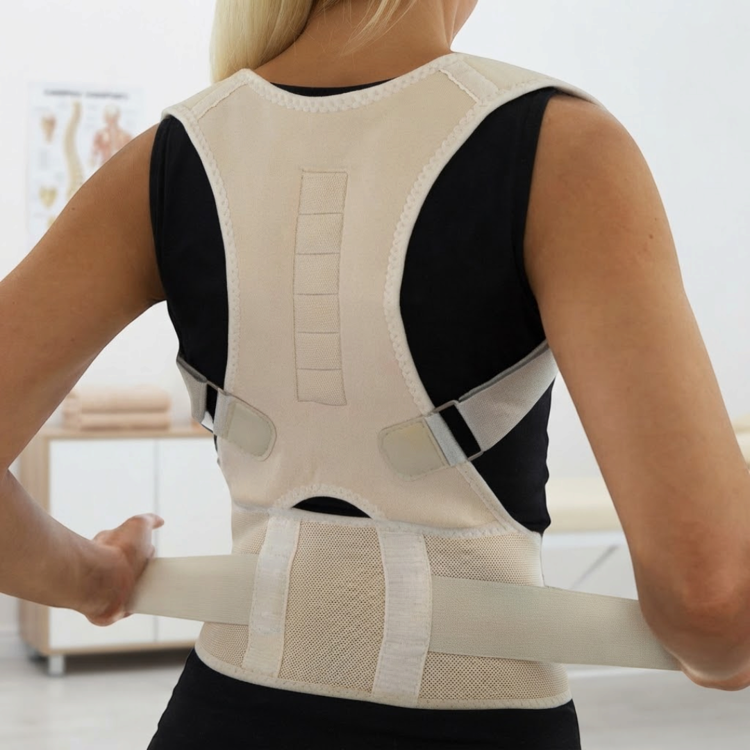 Adjustable Back Support Strap with Buckle Fastening
