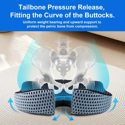 Car Seat Cushion – Ergonomic Memory Foam Coccyx Support