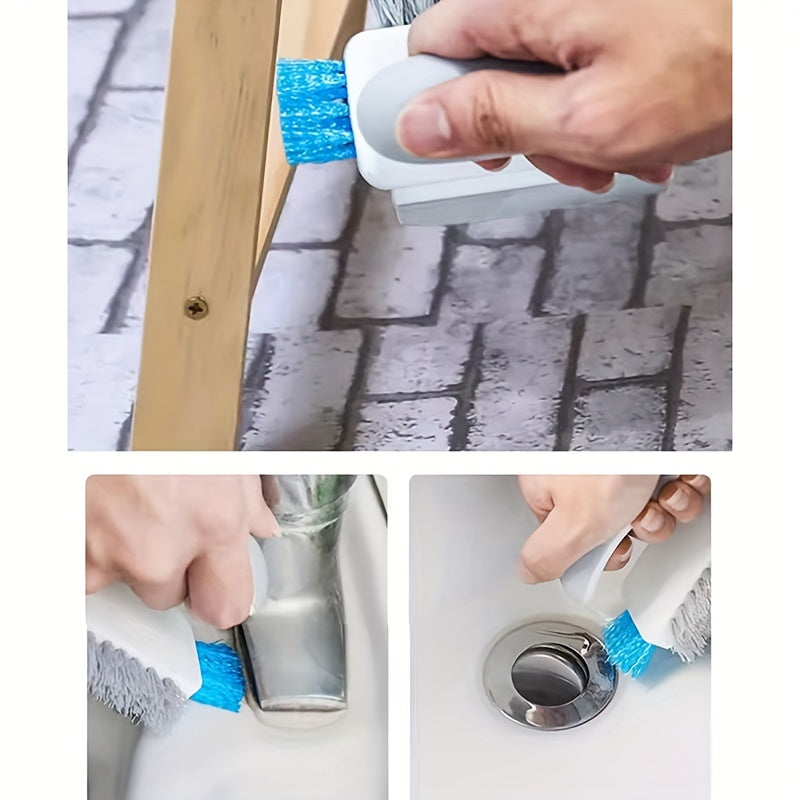 2-in-1 grout and floor scrub brush